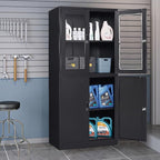 Black Metal Storage Cabinet - Image 8