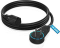 Maximm Extension Cord 4 Feet – 360° Rotating Flat Plug, 3-Prong Grounded Power by MaximmCable