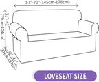 ZNSAYOTX Super Stretch Loveseat Covers, New Striped Love Seat Slipcover - Image 6