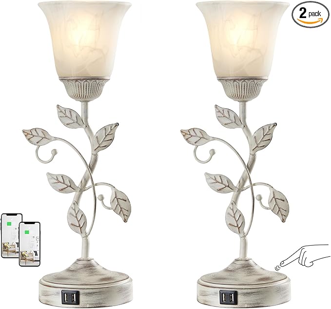 Set of 2 Rustic Touch Table Lamps by RORIANO