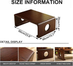 Japanese Floor Table, Japanese Coffee Table, Retro Japanese Wooden Table - Image 2