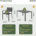 Aoxun 7-Piece Patio Table and Chairs Set - Image 2
