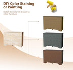 VINGLI 6 Drawer Dresser with Unfinished Solid Wood - Image 6