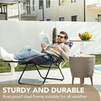 Devoko Patio Zero Gravity Chair Outdoor Folding Adjustable Reclining Chairs - Image 10