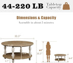 karlott Round Coffee Table, 30.3" Coffee Tables - Image 2