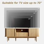 MAISONARIA 63" Tambour TV Stand, Fluted TV Stand - Image 5