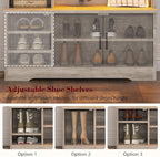 CSZZD Hall Tree with Bench and Shoe Storage, Farmhouse Entryway Bench with Coat - Image 6