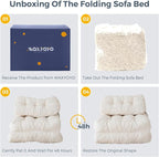 MAXYOYO Folding Sofa Bed, Convertible Sleeper Chair - Image 7