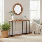 WELLAND Cedar Wood Live Edge Console Table 13" D x 42" W x 33" H Writing Desk - Image 4