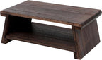 Japanese Altar Table, Vintage Black Minimalist Low Coffee Table, Foldable - Image 5