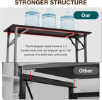 TEMI Long Computer Desk Folding Table - Image 8