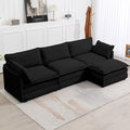 112'' Sectional Modular Cloud Couch, Oversized L Shaped 3 Seat Sofa by ROWHY