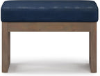 SIMPLIHOME Milltown Small Ottoman Bench - Image 4
