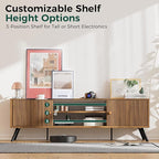 COMHOMA TV Stand for Living Room, Mid Century Modern Entertainment Center for - Image 3