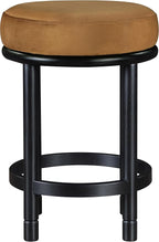 Meridian Furniture 977Saddle-C Monette Collection Art Deco Counter Stool - Image 4