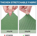 Smiry Waterproof Seat Covers for Dining Room Chairs Set of 6, Stretch Jacquard - Image 4