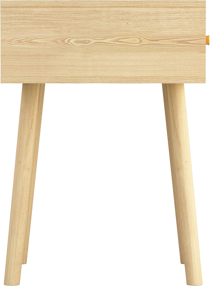 Atlantic Loft & Luv Remy Boho Mid-Century Natural Storage Drawer, Finish Rattan - Image 4