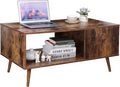 ZenStyle Mid Century Modern Coffee Table, Wooden Retro Coffee Table by ZenStyle