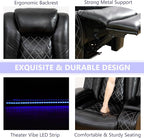 Power Reclining Sofa Set, Luxury Recliner Sofa & 2 Chairs - Image 8