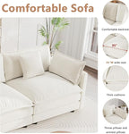 mikibama Modular Sectional Sofa, 76.4 Inch L Shaped Couch Set - Image 4