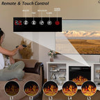 PRETZI Fireplace TV Stand with 18" Fireplace Up to 65" TVs, TV Media Console - Image 2