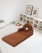 MOONBEEKI 2-in-1 Foldable Toddler Couch, Soft Sherpa Fabric - Image 9
