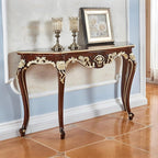 Vintage French Console Table, Wood Entryway Table - Image 2