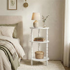 HOOBRO Round Side Table for Small Space, 3-Tier Small Round End Table - Image 5