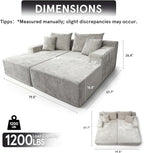 SYTOPIA Loveseat Chaise Lounge - Image 2