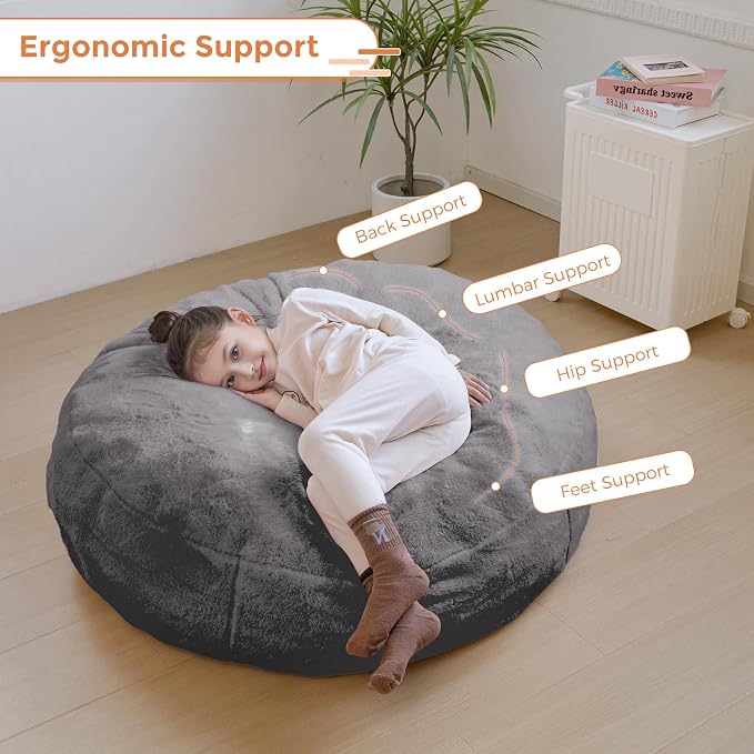 MAXYOYO 3 in 1 Kids Bean Bag Chair, Child Floor Sofa - Image 6