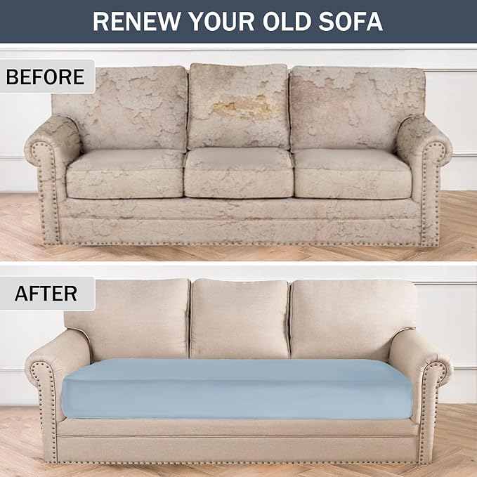 Stretch Cushion Cover, Soft Velvet Plush Cushion Slipcovers Loveseat Sofa - Image 6