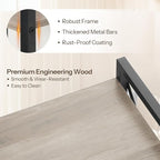 HOOBRO Bookshelf, 5-Tier Industrial Bookcase, Book Shelf Storage Organizer - Image 5