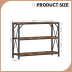 Homeiju Entry Table 40" Width, 3-Tier Entryway Table - Image 3