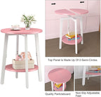 sthmec Side Table Set of 2, Small Round End Table - Image 5
