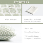 Crumbs Home Modern Farmhouse Fall Linen Indoor Outdoor Lumbar Pillow Cover Only - Image 5
