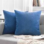MIULEE Pack of 2 Decorative Outdoor Solid Waterproof Throw Pillow Covers Faux - Image 7