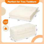 MeMoreCool Modular Kids Couch, Corduroy Play Toddler Couch - Image 3