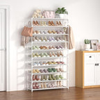 LANTEFUL 10 Tiers Shoe Rack 50 Pairs Large Capacity Tall Shoe Organizer Sturdy - Image 2