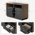 ModernMate Home Office Furniture Set, Mobile File Cabinet - Image 3