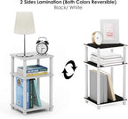 Furinno JUST Side Table, 3-Tier End Table, Open Shelves Night Stand, Bedside - Image 8
