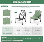 Summsun Outdoor Cushions for Patio Furniture, Double-Sided Waterproof Backrest - Image 7