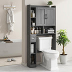 Vabches Over The Toilet Storage Cabinet, Farmhouse Storage Cabinet Over Toilet - Image 7