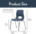 Children’s Factory MyPosture Plus 10" Chair, 2 Pack, Stackable Ergonomic - Image 2