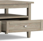 SIMPLIHOME Warm Shaker Solid Wood Transitional-Style 48-inch Wide Coffee Table - Image 10