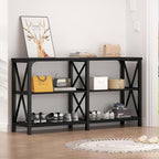 LVB Black Console Table, Modern Entryway Table by LVB