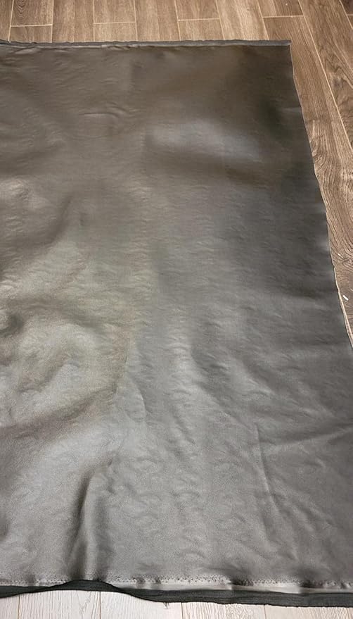 Black Lambtouch Soft Faux Leather Fabric Sheet PU Sold by The Yard Synthetic - Image 6