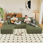 95" Cloud Sectional Couch U-Shaped Chaise - Image 6