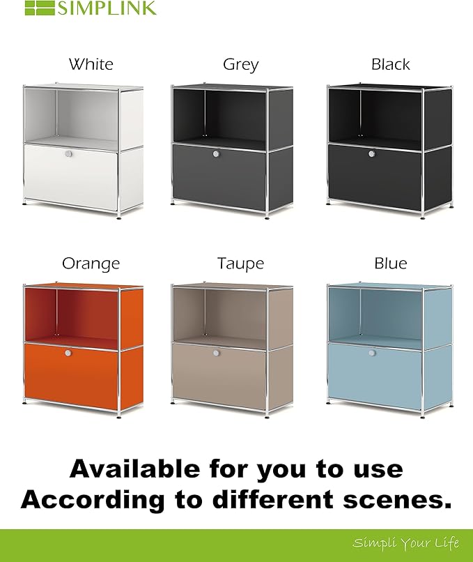 32.5-Inch Flip-Top Side Table & Buffet Cabinet - Image 9