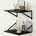 Fun Memories Floating Shelves for Wall, 12 Inch Deep Floating Shelves Set of 2 by FunMemories