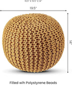 REDEARTH · Round Pouf Ottoman - Image 3